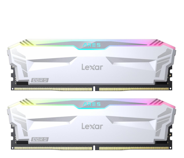LEXAR DDR5 ARES RGB Gaming 32GB (2*16GB)/6400 biała LD5EU016G-R6400GDWA - 1187782 - zdjęcie